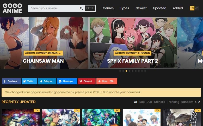GoGoAnime Alternatives Sites like GoGo Anime  Techolac